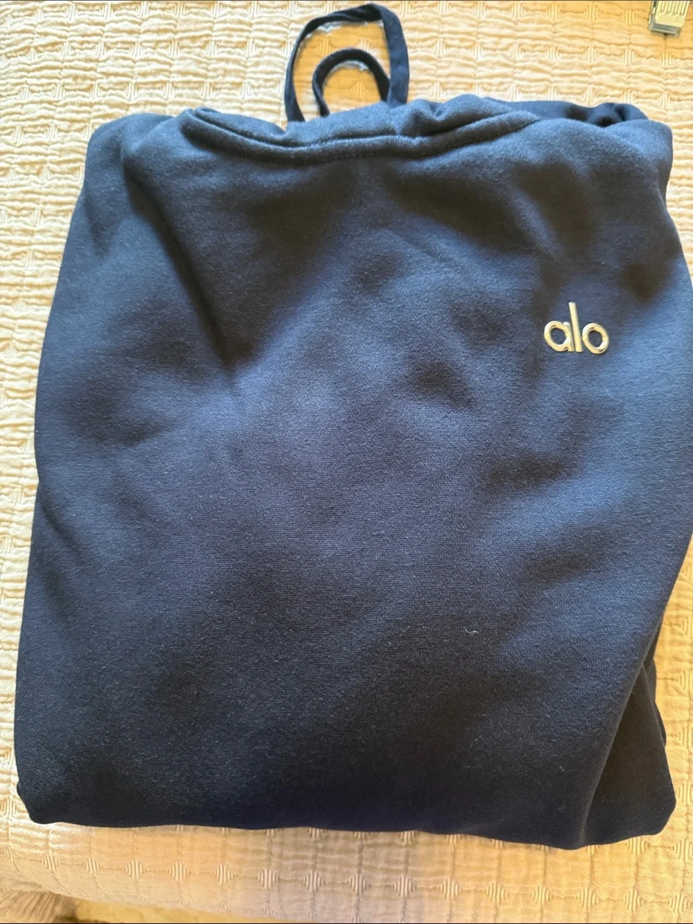 ALO Accolade Hoodie Navy Large NWT